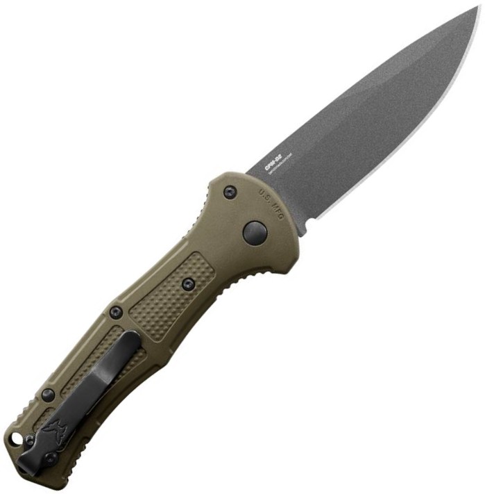 Нож BenchmadeClaymore Auto, олива Фото 2